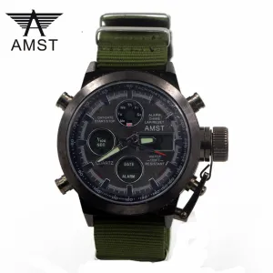 Luxury Watch Men Famous Brand AMST Military Watches Men Waterproof Diver Clock Wrist watch Quartz Wristwatches Relogio Masculino