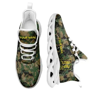 Personalized Sneakers,Camo Custom Shoes, Custom Max Soul, PC-MS-B09100