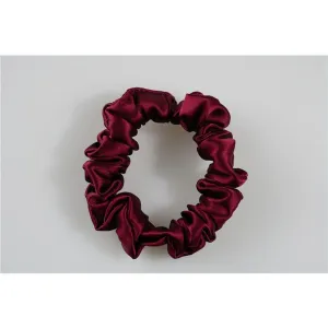 Silk Scrunchies Classic wine red